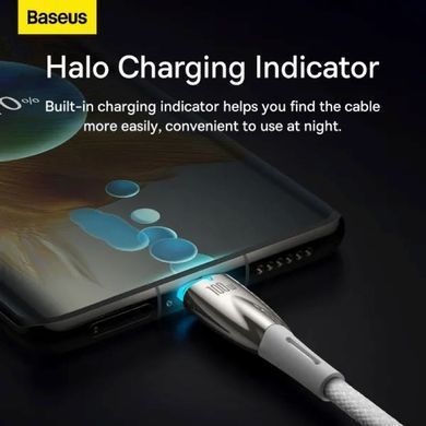 Кабель Baseus Glimmer Series Fast Charging Data Cable Type-C to Type-C 100W 1m White (CADH000702) [803299]
