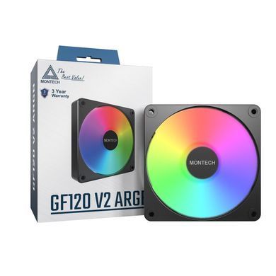 Корпусний вентилятор 120MM MONTECH (GF120 V2 ARGB PWM (B)) [502817]