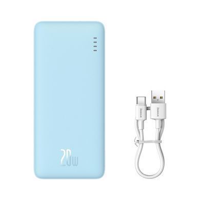 Зовнішній акумулятор Baseus Airpow Fast Charge Power Bank 10000mAh 20W Galaxy Blue (P10022801313-00) [805554]