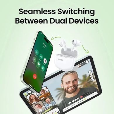 Навушники TWS UGREEN HiTune T3C Earbuds (WS207) Білі (45110) [404012]
