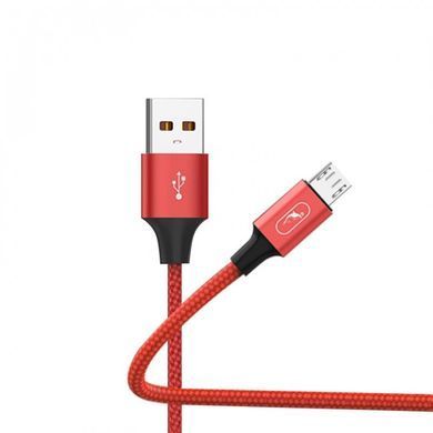 Кабель SkyDolphin S55V Neylon USB - micro USB (M/M), 1 м, Red (SDUSB-000439) [604253]