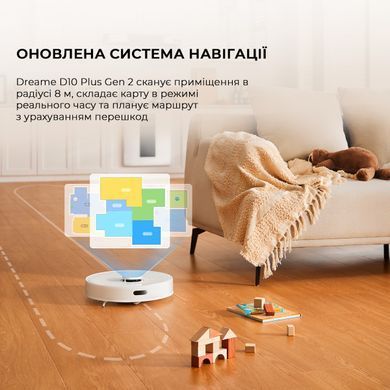 Робот-пилосос Dreame Bot D10 Plus Gen 2 White (RLD32GD) [611820]