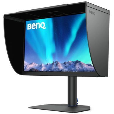 Монітор TFT 27" BenQ SW272Q, 2K IPS, 2хHDMI, DP, USB-C, HAS, USB-hub, MCR, Pivot, сірий (9H.LLPLB.QBE) [400488]