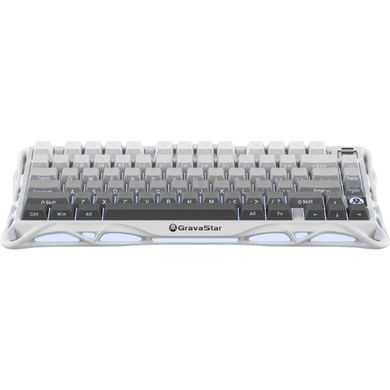 Клавіатура механічна GravaStar Mercury K1 80keys, GravaStar x Kailh Cheery Pink, EN, BT/WL/USB, білий (GSK1_GWHT) [111233]
