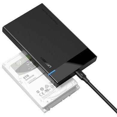 Зовнішня кишеня Ugreen для 2.5" HDD/SSD USB 3.1 US221 Black (50743) [616245]