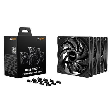 Вентилятор be quiet! Pure Wings 3 120mm PWM High-Speed 3-Pack Black (BL140) [620220]