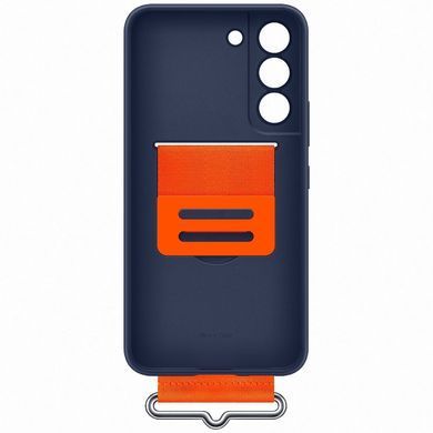 Чохол-накладка Samsung Silicone Cover with Strap для Samsung Galaxy S22 SM-S901 Navy (EF-GS901TNEGRU) [601249]