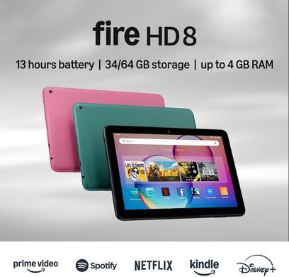 Планшет Amazon (Fire HD 8 (12th Gen) (2024) 4/64GB Black_JP) [615921]