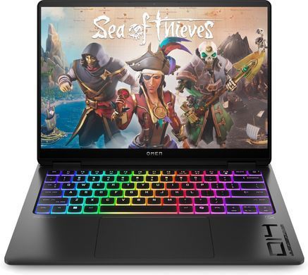 Ноутбук HP OMEN Transcend 14-fb1015ua 14" 3K OLED, Intel U7-255H, 32GB, F2TB, NVD5060-8, DOS, чорний (C3US7EA) [111395]