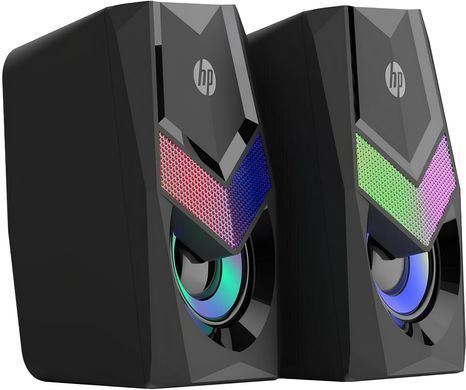 Акустична система 2.0 HP, 3,5мм + USB, 6Вт, LED RGB (DHE-6000) [404758]