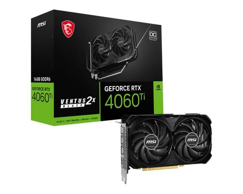 Відеокарта MSI GeForce RTX 4060 Ti 16GB GDDR6 VENTUS 2X BLACK OC (912-V517-014)