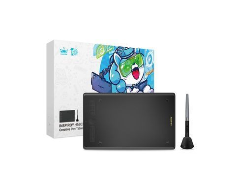 Графічний планшет Huion 8"x5", USB-C, чорний (H580X) [104758]