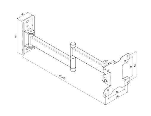 Кріплення ТВ поворотне Simpler 18-28" (13ET) [106943]