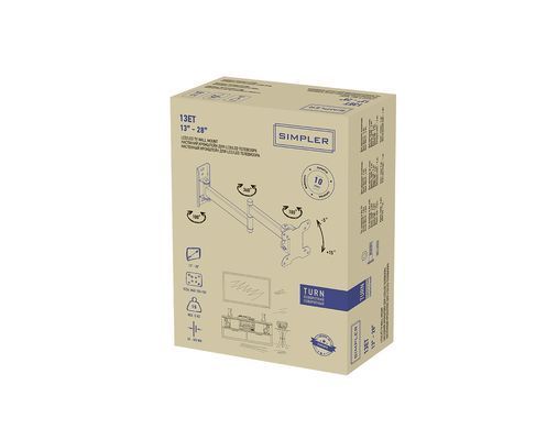Кріплення ТВ поворотне Simpler 18-28" (13ET) [106943]