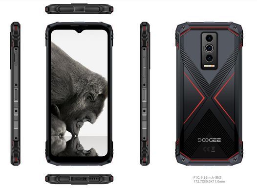 Смартфон Doogee Blade 10 Pro 6.56" 6/256ГБ, 2SIM, 5150мА&bull;год, чорно-червоний (6923740215005) [101364]