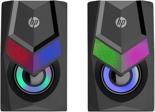 Акустична система 2.0 HP, 3,5мм + USB, 6Вт, LED RGB (DHE-6000) [404758]