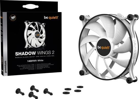 Вентилятор be quiet! Shadow Wings 2 140mm White (BL090) [620170]