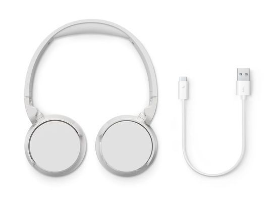 Навушники On-ear Philips TAH4209 BT 5.3, Wireless, Mic, Білий (TAH4209WT/00) [107441]