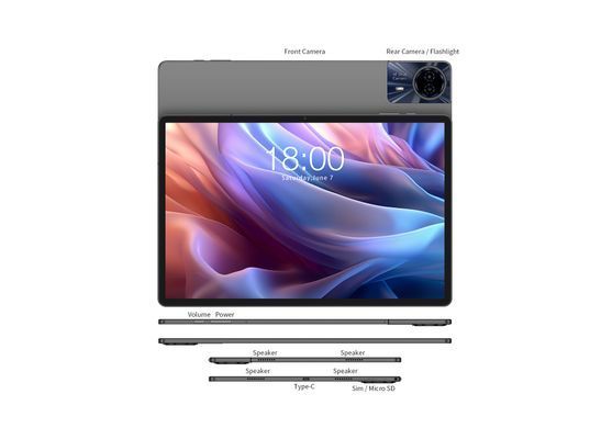 Планшет Teclast T65 Max 13" 8ГБ, 256ГБ, LTE, 10000мА&bull;год, Android, сірий (6940709686126) [101389]