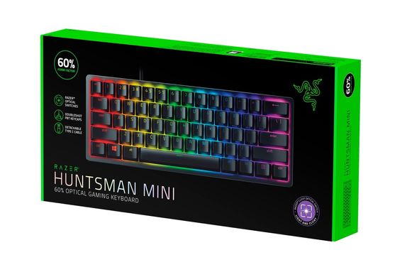 Razer Клавіатура ігрова Huntsman Mini Red Switch USB US RGB, Black (RZ03-03390200-R3M1)