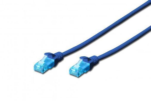 Патч-корд 2E CAT 5e, UTP, 10м, 26AWG, RJ45, 7/0.16, Cu, LSZH, синій (2E-PC5ECU-10LSZH-BLU) [112756]