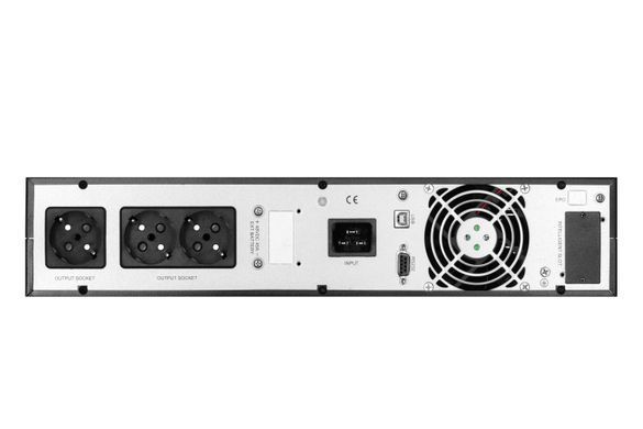 Джерело безперебійного живлення 2E OD2000RT, 2000VA/1800W, RT2U, LCD, USB, 3xSchuko (2E-OD2000RT) [102991]