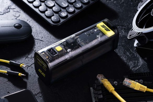 Акумулятор портативний літій-іонний Power Bank 2E Сrystal 24000мА&middot;год, 100Вт (2E-PB7200PD) [108435]
