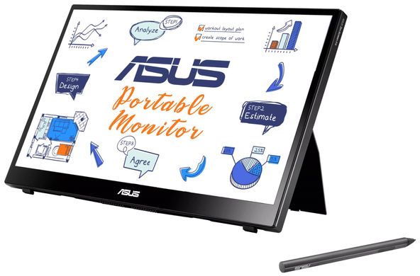 ASUS Монітор портативний LCD 14" ZenScreen Ink MB14AHD (90LM063V-B01170)