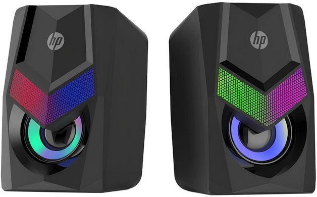 Акустична система 2.0 HP, 3,5мм + USB, 6Вт, LED RGB (DHE-6000) [404758]