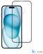 Захисне скло 2E для iPhone 15, 2.5D FCFG, (1 Pack), чорна рамка (2E-IP-15.-6.1-SMFCFG-BB)