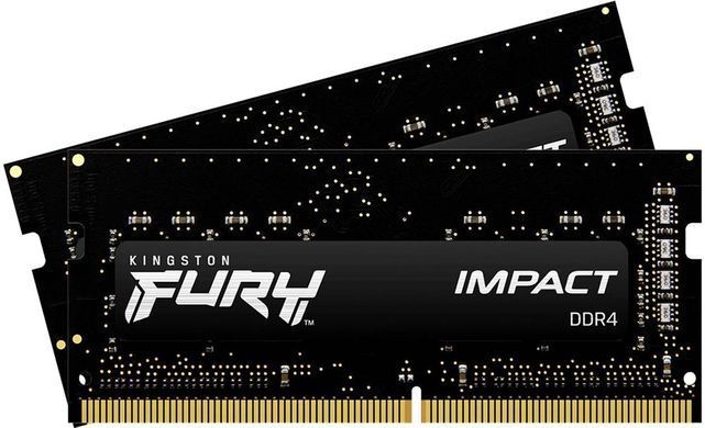 Пам'ять ноутбука Kingston DDR4 16GB KIT (8GBx2) 3200 FURY Impact (KF432S20IBK2/16) [103774]