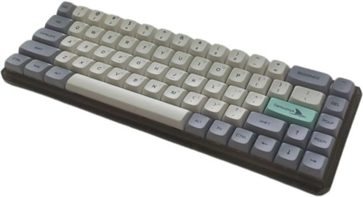 Клавіатура бездротова Motospeed Darmoshark K5 Gateron Silver Pro Light Gray (dmk5lgspro) [606015]