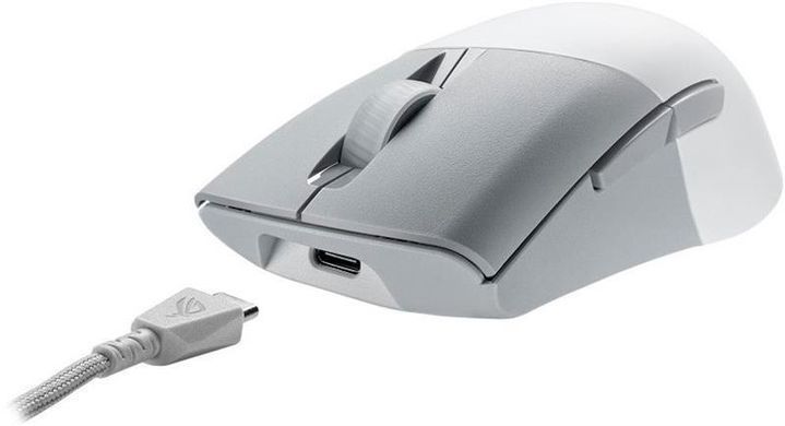 Миша бездротова Asus ROG Keris AimPoint RGB White (90MP02V0-BMUA10) [606549]