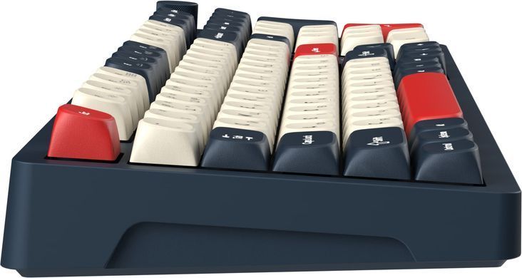 Клавіатура бездротова GamePro Asgard Drakkar Keychron Super Red Switch Blue (MK305BL) [616476]