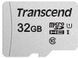 Карта пам'яті Transcend microSD 32GB C10 UHS-I R100/W20MB/s + SD (TS32GUSD300S-A) [110007], фото 1