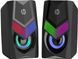 Акустична система 2.0 HP, 3,5мм + USB, 6Вт, LED RGB (DHE-6000) [404758], фото 1