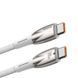 Кабель Baseus Glimmer Series Fast Charging Data Cable Type-C to Type-C 100W 1m White (CADH000702) [803299], фото 4