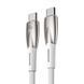 Кабель Baseus Glimmer Series Fast Charging Data Cable Type-C to Type-C 100W 1m White (CADH000702) [803299], фото 6
