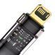 Кабель Baseus Explorer Series Auto Power-Off Fast Charging Data Cable USB to IP 2.4A 1m Black (CATS000401) [802334], фото 4