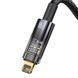 Кабель Baseus Explorer Series Auto Power-Off Fast Charging Data Cable USB to IP 2.4A 1m Black (CATS000401) [802334], фото 3
