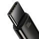 Кабель Baseus Tungsten Gold Fast Charging Data Cable USB to Type-C 100W 1m Black (CAWJ000001) [804356], фото 3