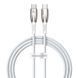 Кабель Baseus Glimmer Series Fast Charging Data Cable Type-C to Type-C 100W 1m White (CADH000702) [803299], фото 1