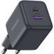 Зарядний пристрій 2xUSB 30W (USB-A + USB-C) X516 Gan сірий Ugreen (55539) [404201], фото 2