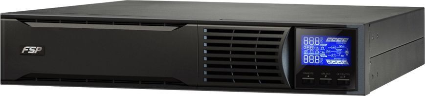 ДБЖ FSP Champ 1 kVA, RM, IEC (CH-1101RS), 1000VA/900W, Online, IEC*6,CE (PPF9001404) [400903]
