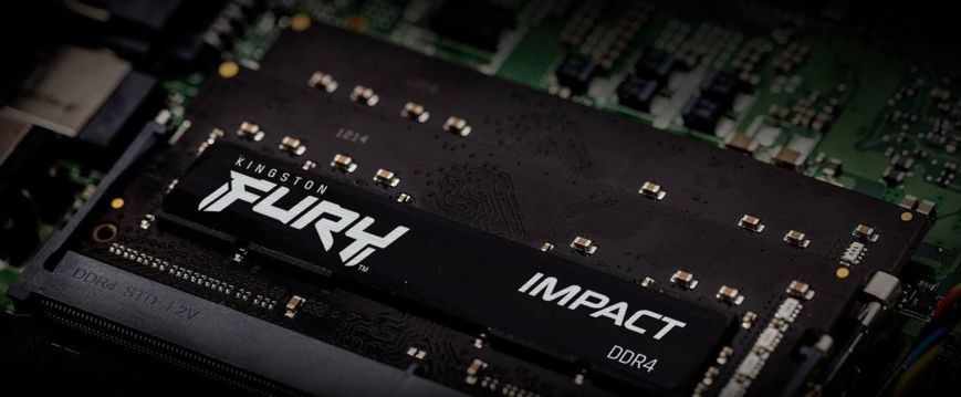 Пам'ять ноутбука Kingston DDR4 16GB KIT (8GBx2) 3200 FURY Impact (KF432S20IBK2/16) [103774]