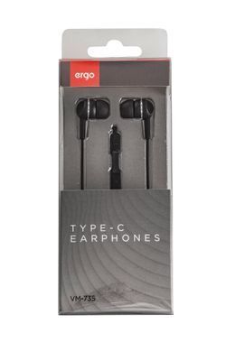 Гарнітура ERGO VM-735 Type-C Black (VM-735K) [201301]