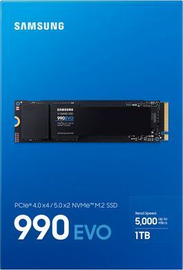 SSD диск SAMSUNG 990 EVO, 1TB, (MZ-V9E1T0BW) [304099]