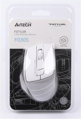 Миша бездротова A4Tech FG30S Grey/White (FG30S (Grey+White)) [606396]