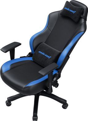 Крісло для геймерів Anda Seat Luna Size L PVC Black/Blue (AD18-48-BS-PV) [614517]