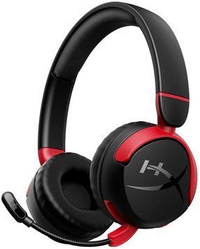 Гарнітура ігрова HyperX Cloud Mini, mini-jack/BT, 1.2м, чорний-червоний (7G8F1AA) [17452]